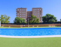 grass, sky, swimming pool, building, outdoor, tree, water, pool
